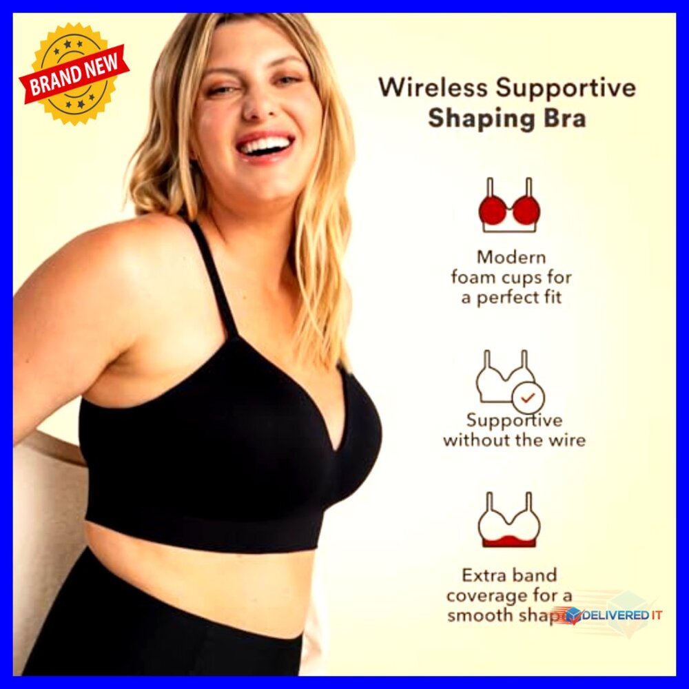 Wireless Support Bra Plus Size Adjustable Bralett… - image 2